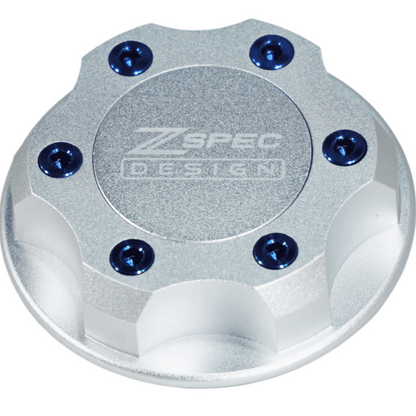 ZSPEC Billet Oil Filler Cap for Nissan/Infiniti/Datsun, Silver Cap w/ Titanium Accents - Howling Moto