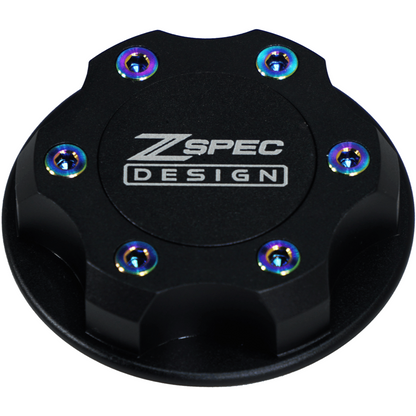 ZSPEC Billet Oil Filler Cap for Nissan/Infiniti/Datsun, Black Cap w/ Titanium Accent - Howling Moto