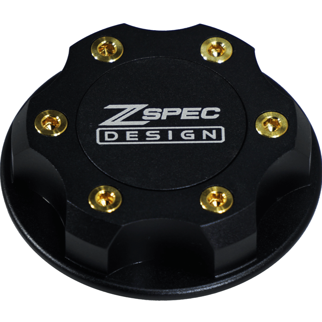 ZSPEC Billet Oil Filler Cap for Nissan/Infiniti/Datsun, Black Cap w/ Titanium Accent - Howling Moto