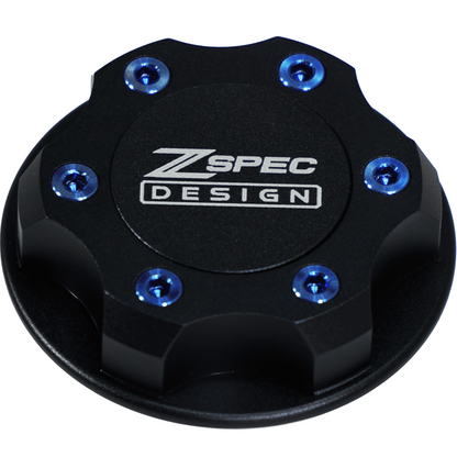 ZSPEC Billet Oil Filler Cap for Nissan/Infiniti/Datsun, Black Cap w/ Titanium Accent - Howling Moto