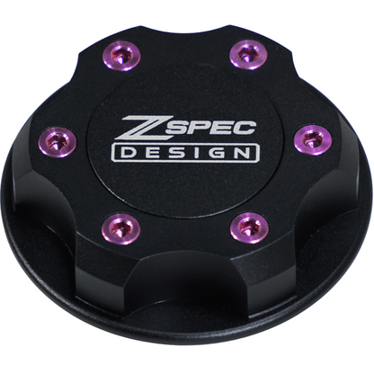 ZSPEC Billet Oil Filler Cap for Nissan/Infiniti/Datsun, Black Cap w/ Titanium Accent - Howling Moto