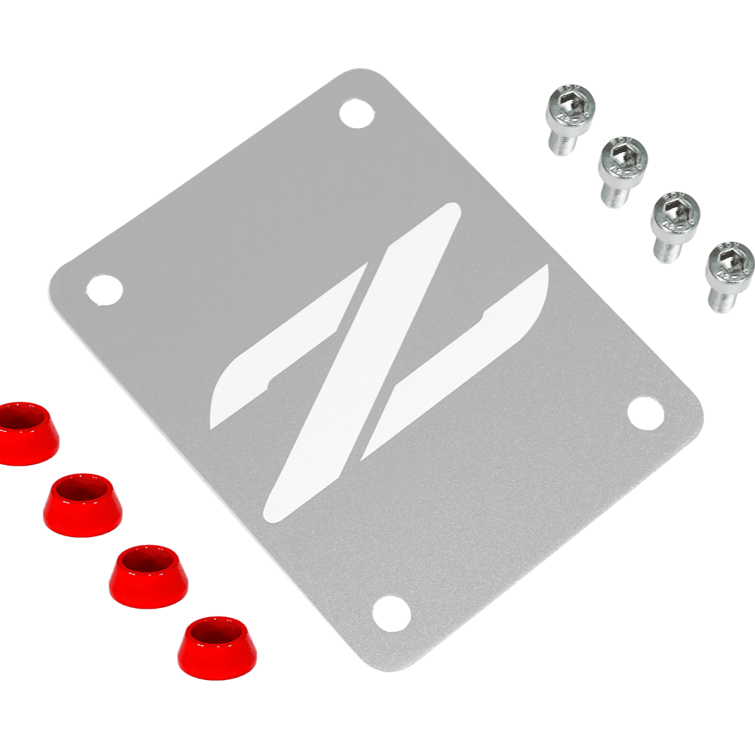ZSPEC Silver PTU Holes Cover Plate for Z32 300zx, Billet - Howling Moto