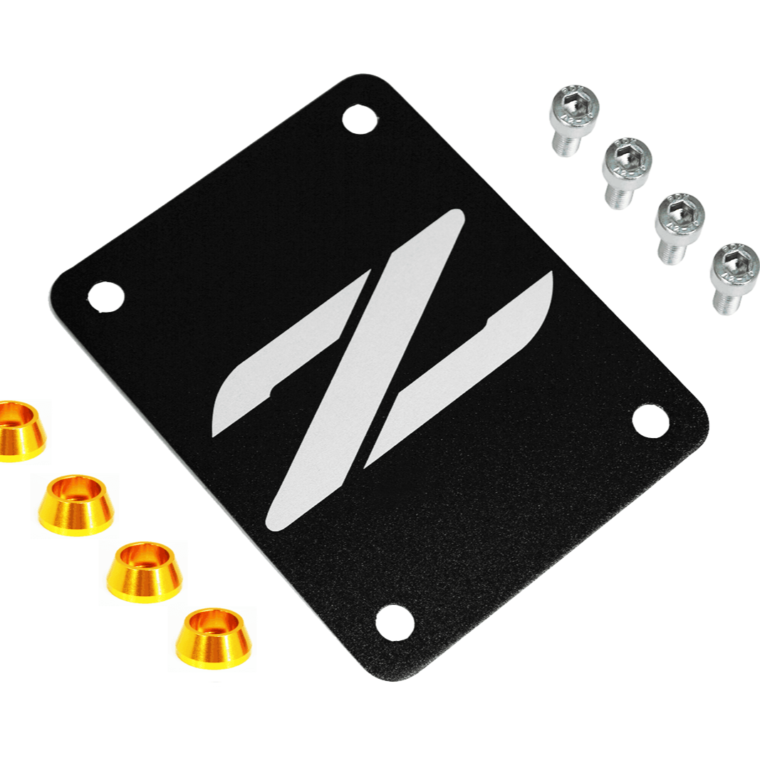 ZSPEC Black PTU Holes Cover Plate for Z32 300zx, Billet - Howling Moto