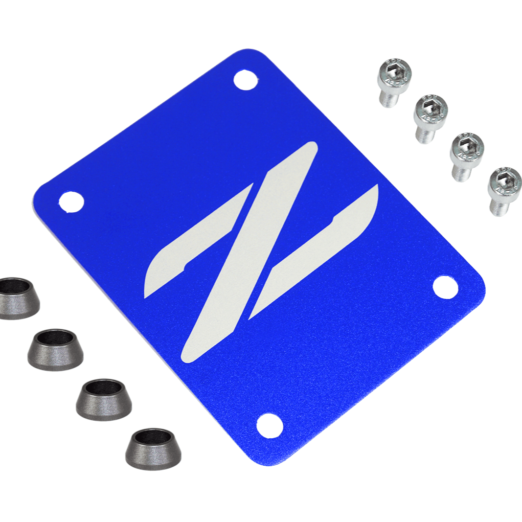 ZSPEC Blue PTU Holes Cover Plate for Z32 300zx, Billet - Howling Moto