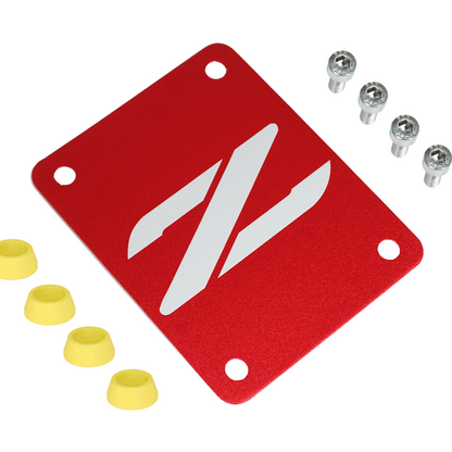 ZSPEC Red PTU Holes Cover Plate for Z32 300zx, Billet - Howling Moto