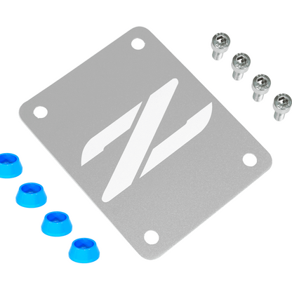 ZSPEC Silver PTU Holes Cover Plate for Z32 300zx, Billet - Howling Moto