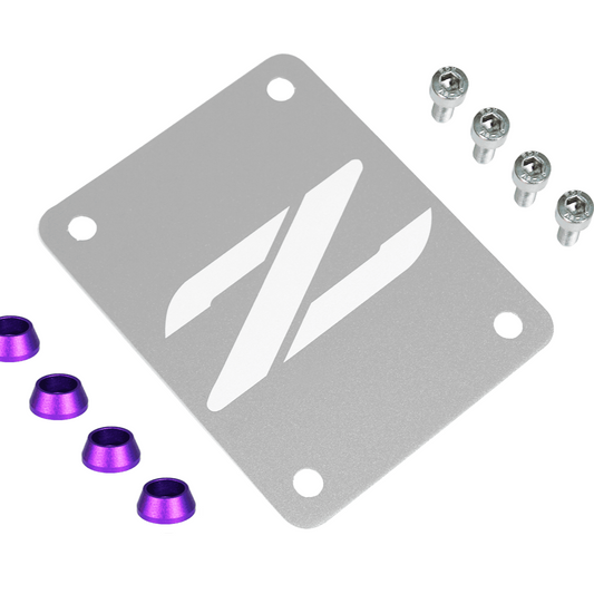 ZSPEC Silver PTU Holes Cover Plate for Z32 300zx, Billet - Howling Moto