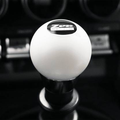 ZSPEC Shift Knob, M10-1.5, Delrin & Stainless, 4-Speed Shift Pattern Coin - Howling Moto