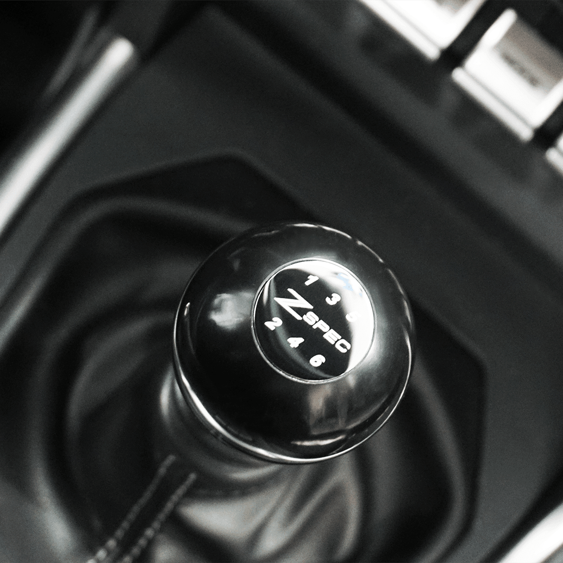 ZSPEC Shift Knob, M10-1.5, Delrin & Stainless, 4-Speed Shift Pattern Coin - Howling Moto