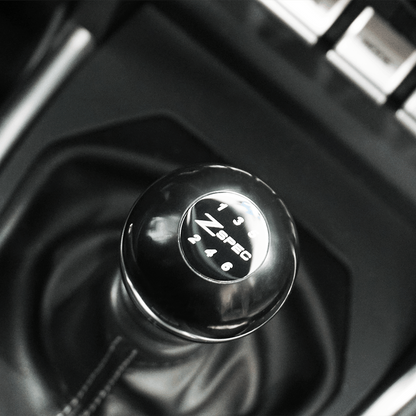 ZSPEC Shift Knob, M8-1.25, Delrin & Stainless, 6-Speed Shift Pattern Coin - Howling Moto