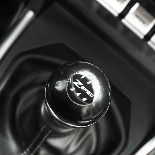 ZSPEC Shift Knob, M8-1.25, Delrin & Stainless, 6-Speed Shift Pattern Coin - Howling Moto