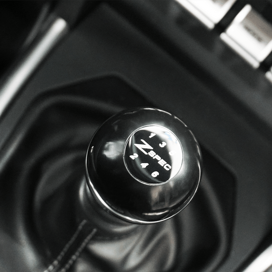 ZSPEC Shift Knob, M8-1.25, Delrin & Stainless, 5-Speed Shift Pattern Coin - Howling Moto