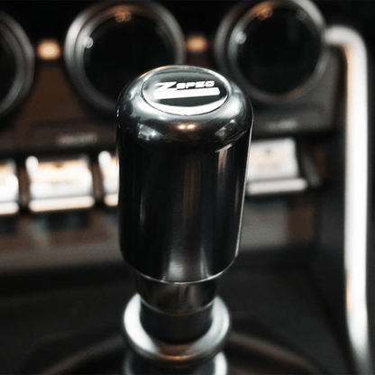 ZSPEC Shift Knob, M10-1.5, Delrin & Stainless, 5-Speed Shift Pattern Coin - Howling Moto