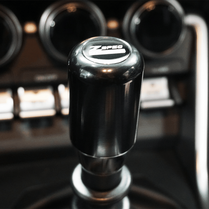 ZSPEC Shift Knob, M8-1.25, Delrin & Stainless, 5-Speed Shift Pattern Coin - Howling Moto