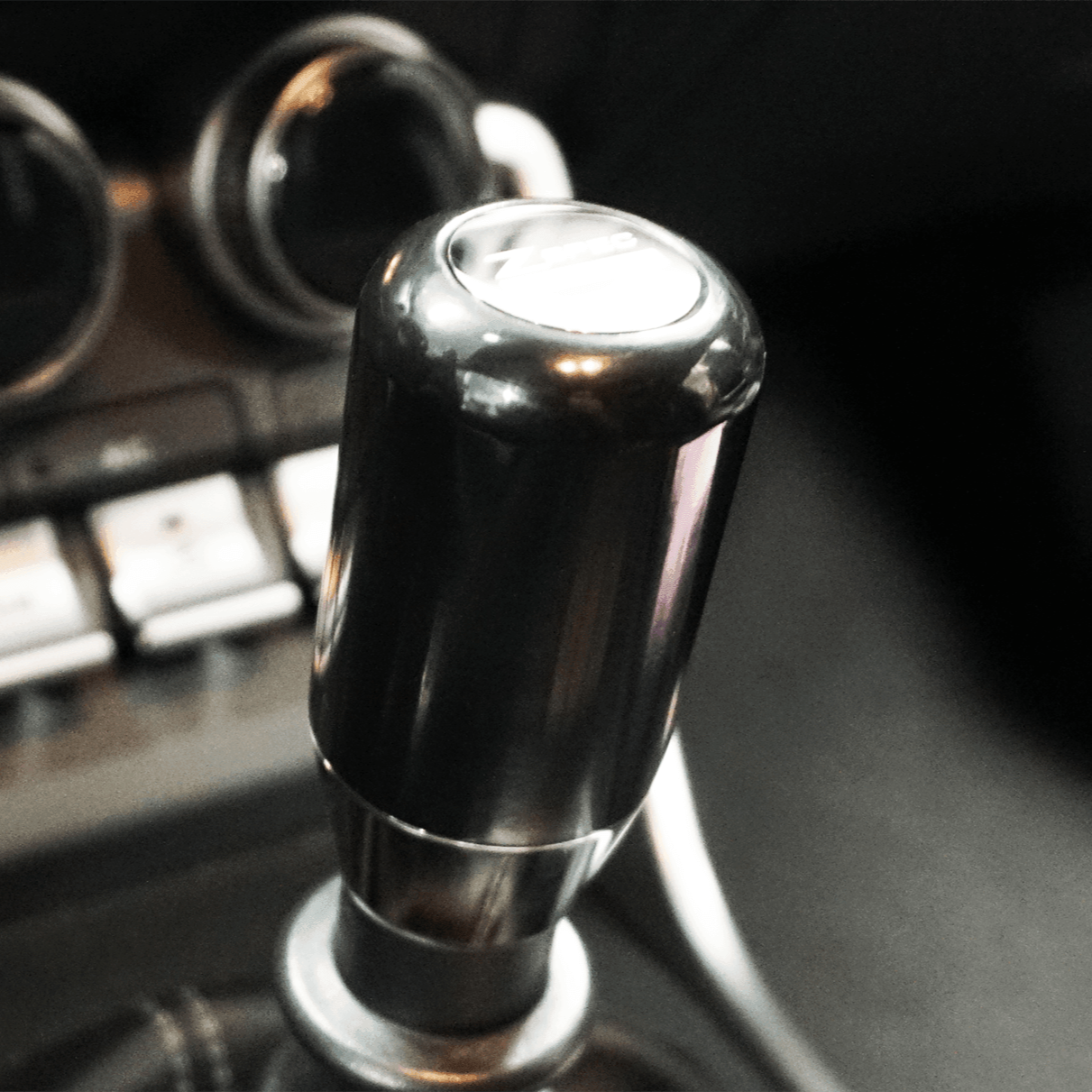 ZSPEC Shift Knob, M10-1.5, Delrin & Stainless, 5-Speed Shift Pattern Coin - Howling Moto