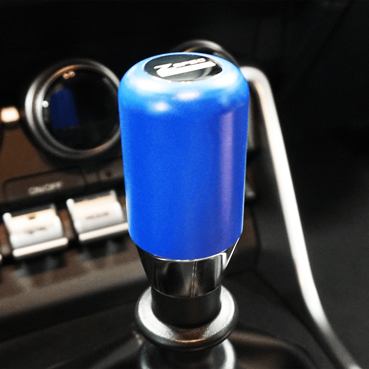 ZSPEC Shift Knob, M10-1.5, Delrin & Stainless, 4-Speed Shift Pattern Coin - Howling Moto