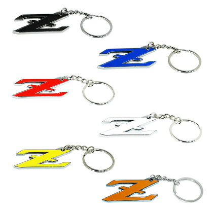 ZSPEC Chrome & Colored Keychain, Style: Nissan "Z" (RZ34) - Howling Moto