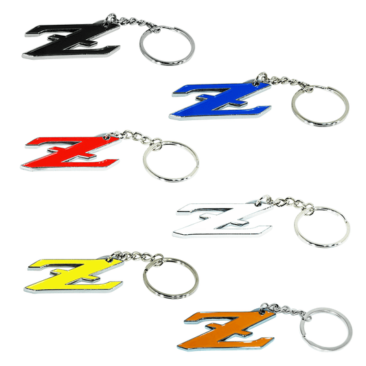 ZSPEC Chrome & Colored Keychain, Style: Nissan "Z" (RZ34) - Howling Moto