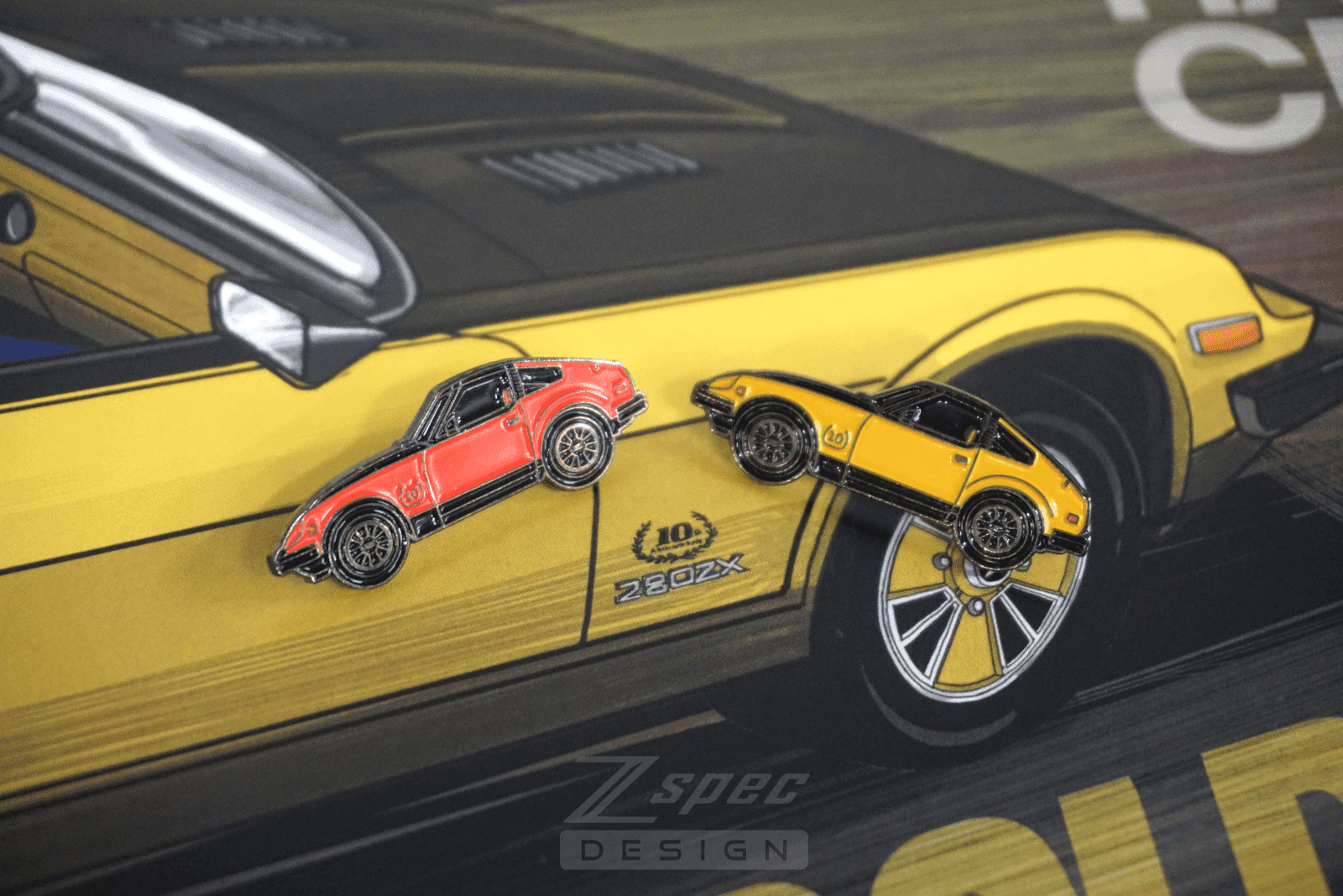ZSPEC Datsun 280zx S130 Anniversary Edition Lapel / Hat Pin - Howling Moto