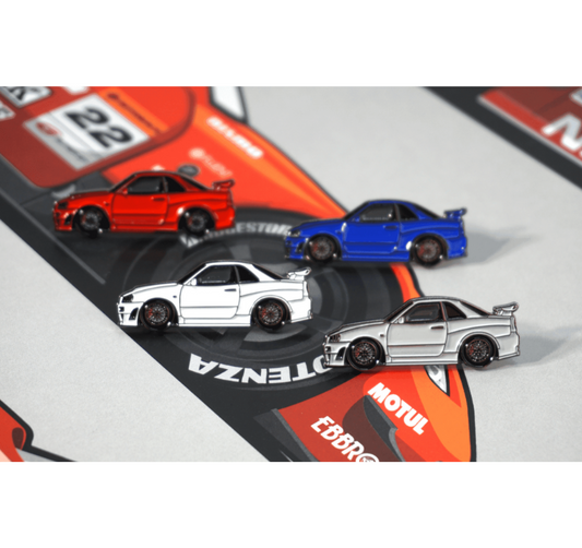 ZSPEC Nissan Skyline GT-R R34 Tribute Lapel / Hat Pin - Howling Moto