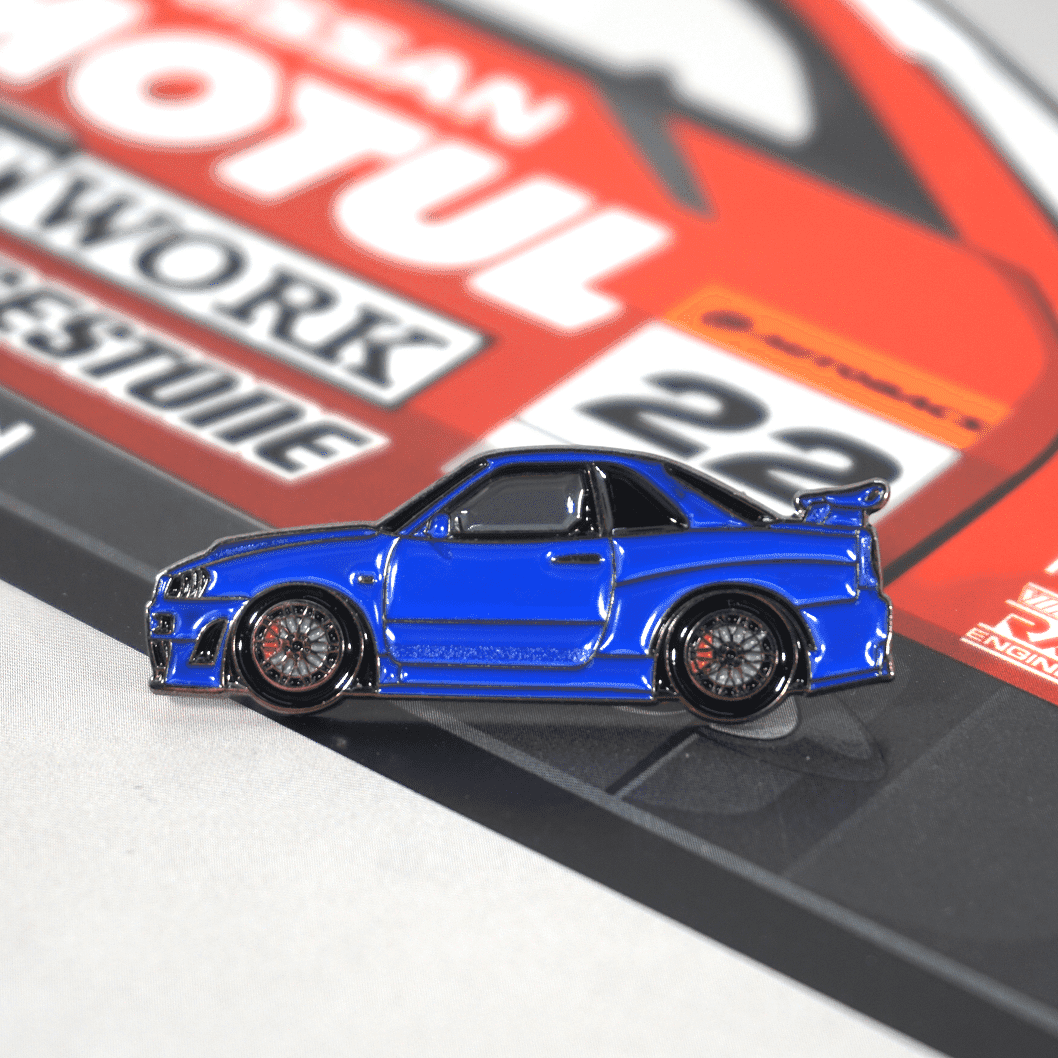 ZSPEC Nissan Skyline GT-R R34 Tribute Lapel / Hat Pin - Howling Moto