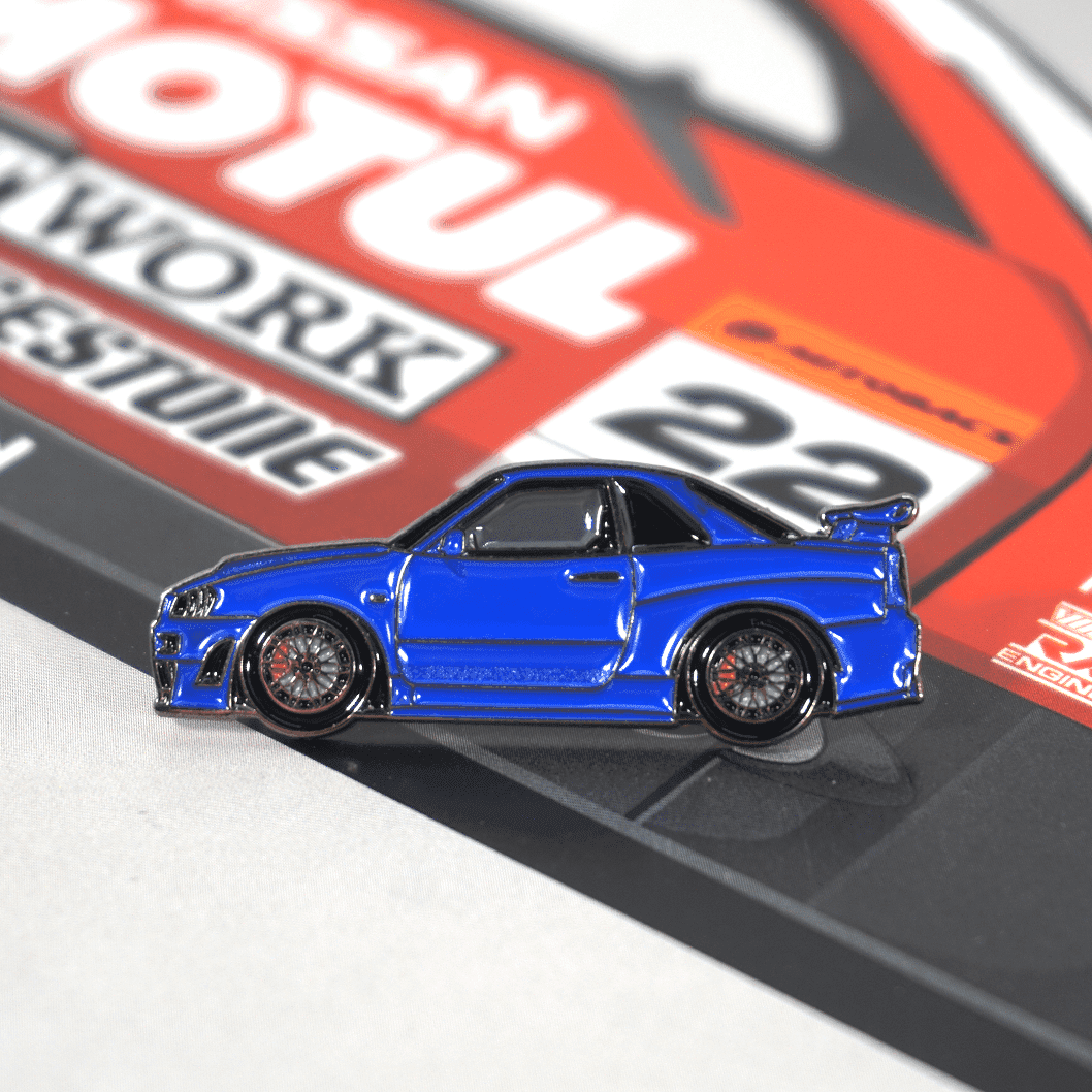 ZSPEC Nissan Skyline GT-R R34 Tribute Lapel / Hat Pin - Howling Moto