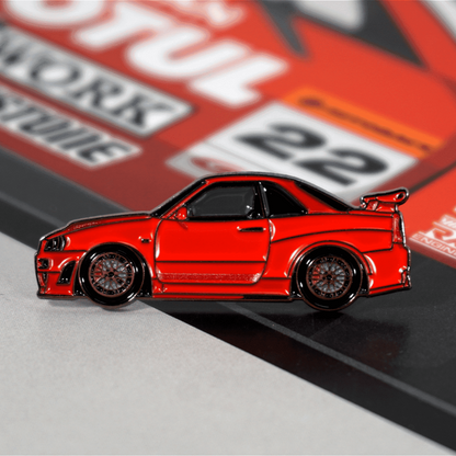 ZSPEC Nissan Skyline GT-R R34 Tribute Lapel / Hat Pin - Howling Moto