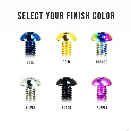 ZSPEC Button-Head Body Kit Fasteners, M5x20mm Titanium w/Well Nuts, Per Each - Howling Moto