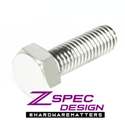ZSPEC M8-1.25x25mm Hex-Bolt/Fastener, Titanium Grade-5, Per Each - Howling Moto