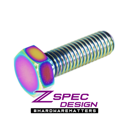 ZSPEC M8-1.25x25mm Hex-Bolt/Fastener, Titanium Grade-5, Per Each - Howling Moto