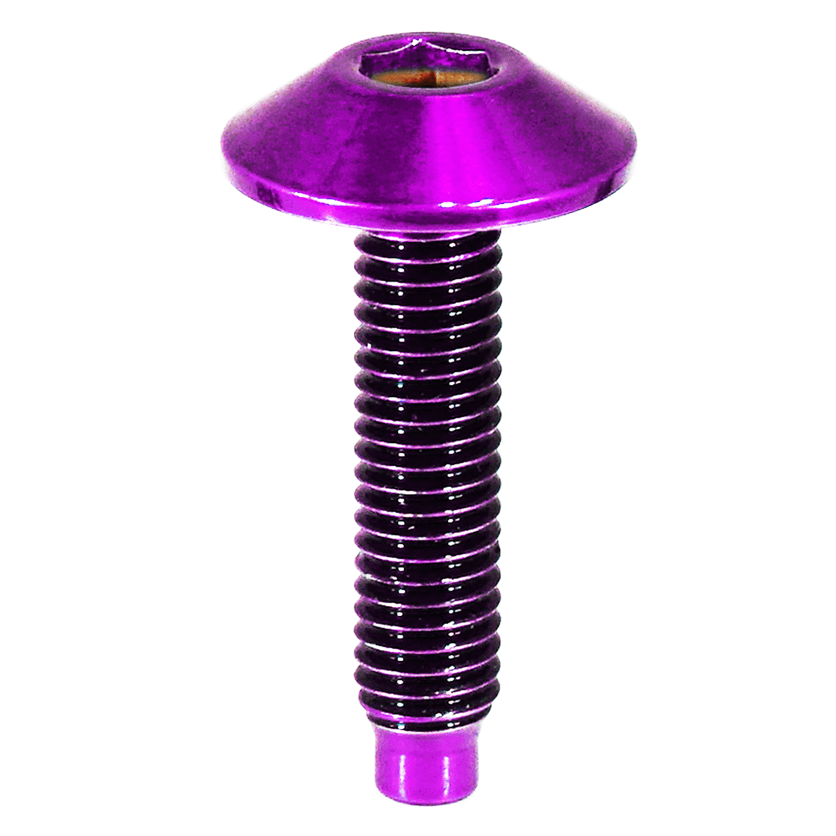 ZSPEC Body Kit Fastener, Low-Profile M5x20mm Titanium w/Well Nut, Per Each - Howling Moto