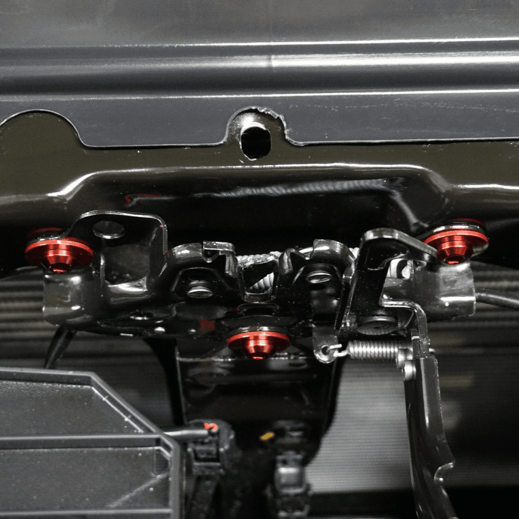 ZSPEC Stage-2 Engine Bay Fastener Kit for '16-24 Nissan Titan 5.6L, Titanium - Howling Moto