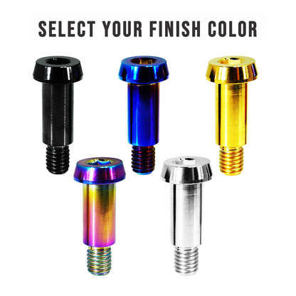 ZSPEC M6-1.0x24mm Shoulder Bolt, 15.7mm Shoulder/Shank Length, Grade-5 Titanium - Howling Moto