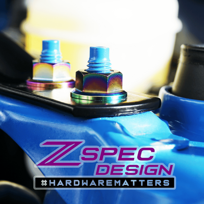 ZSPEC Stage-3 Dress Up Bolts® Fastener Kit for '22+ Toyota GR86 & Subaru BRZ, Titanium - Howling Moto