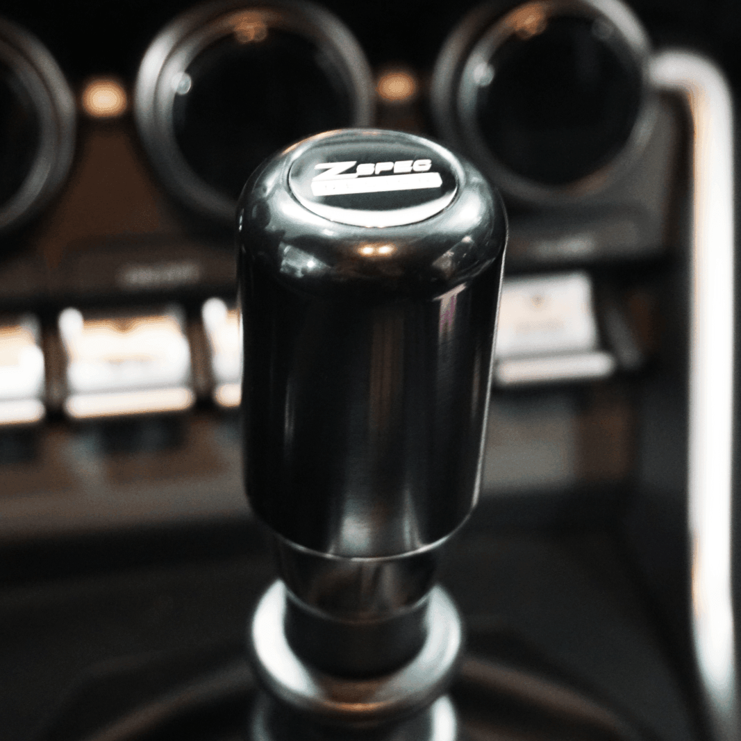 ZSPEC Shift Knob, M12-1.25, Delrin & Stainless, 5-Speed Shift Pattern Coin - Howling Moto