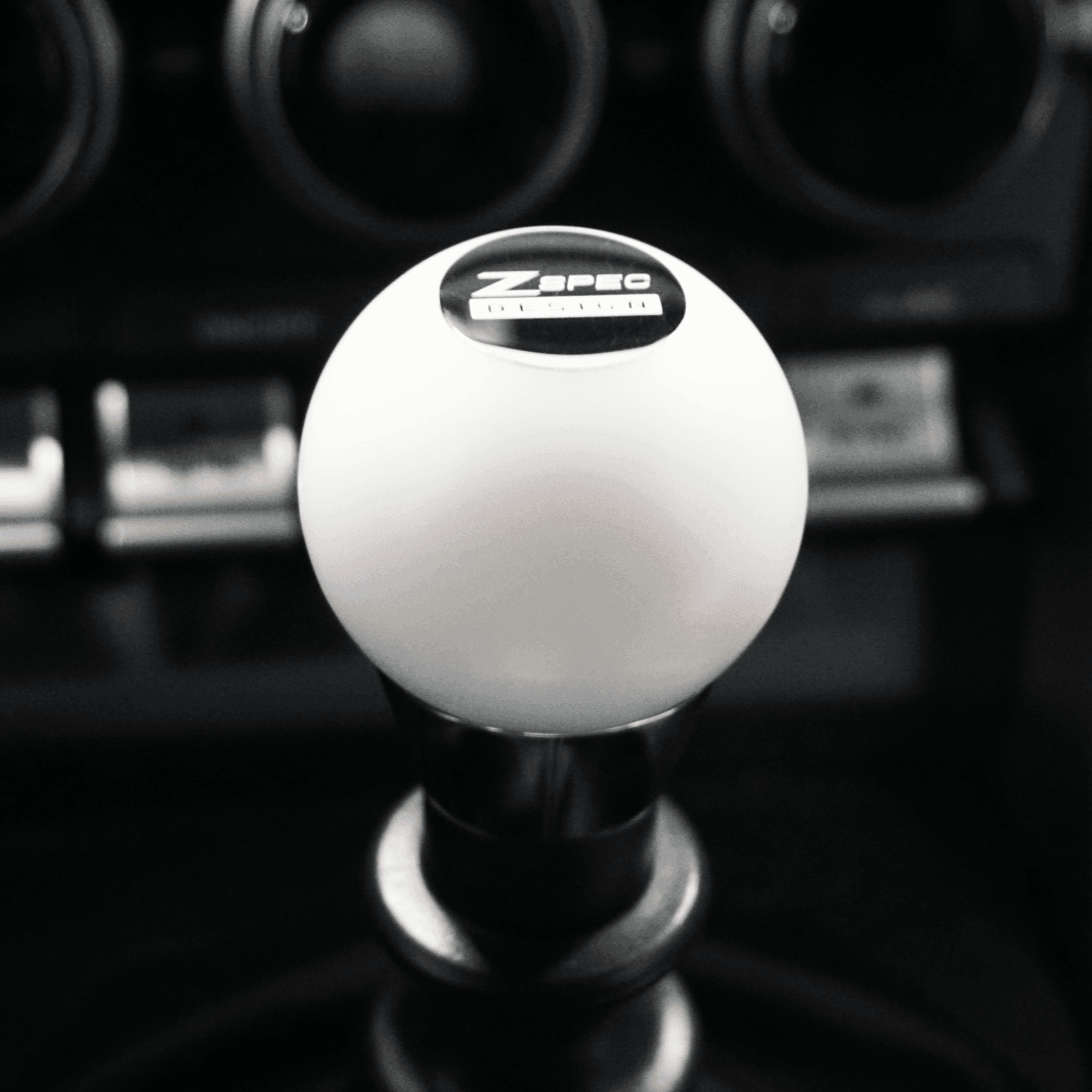 ZSPEC Shift Knob, M12-1.25, Delrin & Stainless, 4-Speed Shift Pattern Coin - Howling Moto