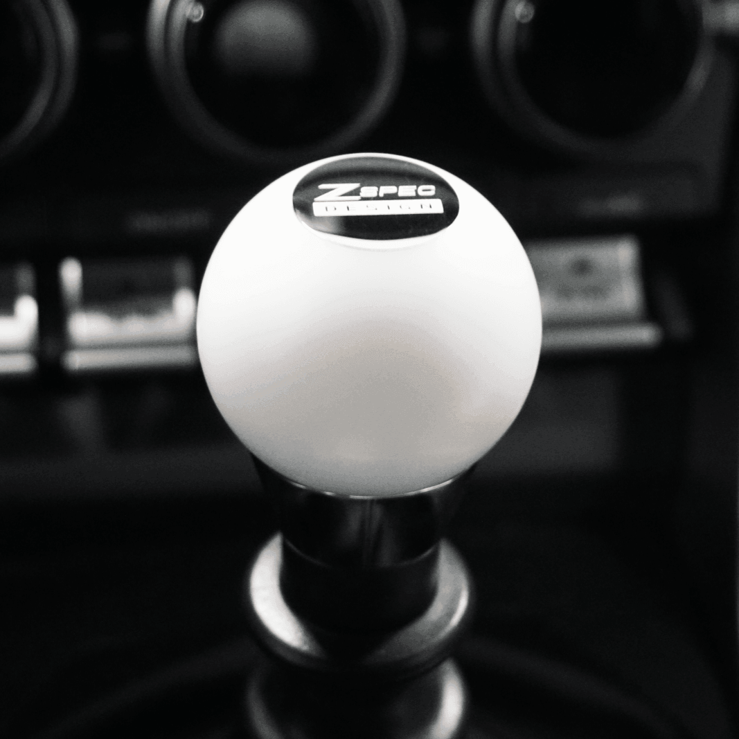 ZSPEC Shift Knob, M12-1.25, Delrin & Stainless, 6-Speed Shift Pattern Coin - Howling Moto