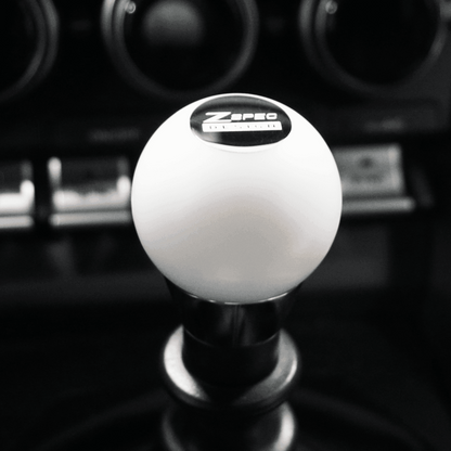 ZSPEC Shift Knob, M12-1.25, Delrin & Stainless, 5-Speed Shift Pattern Coin - Howling Moto