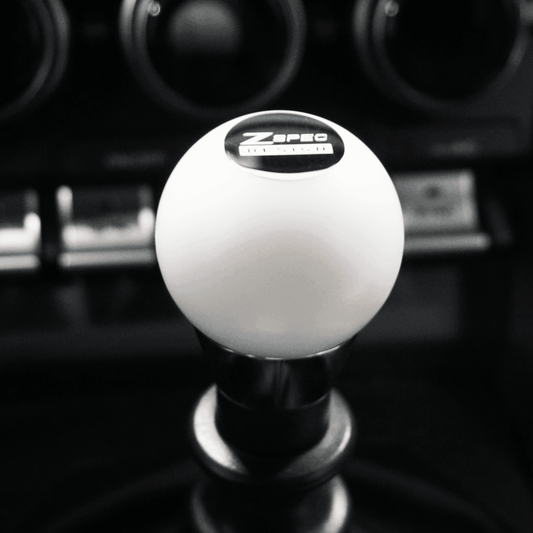ZSPEC Shift Knob, M12-1.25, Delrin & Stainless, 5-Speed Shift Pattern Coin - Howling Moto