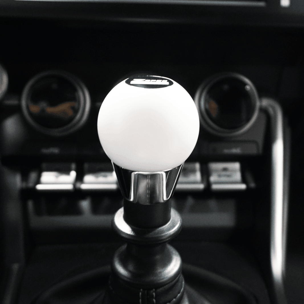 ZSPEC Shift Knob, M12-1.25, Delrin & Stainless, 5-Speed Shift Pattern Coin - Howling Moto