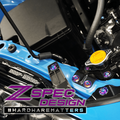 ZSPEC Stage-3 Dress Up Bolts® Fastener Kit for '22+ Toyota GR86 & Subaru BRZ, Titanium - Howling Moto