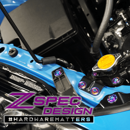 ZSPEC Stage-2 Dress Up Bolts® Fastener Kit for '22+ Toyota GR86 & Subaru BRZ, Titanium - Howling Moto