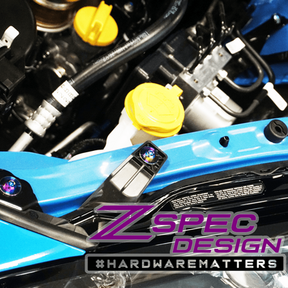 ZSPEC Stage-3 Dress Up Bolts® Fastener Kit for '22+ Toyota GR86 & Subaru BRZ, Titanium - Howling Moto