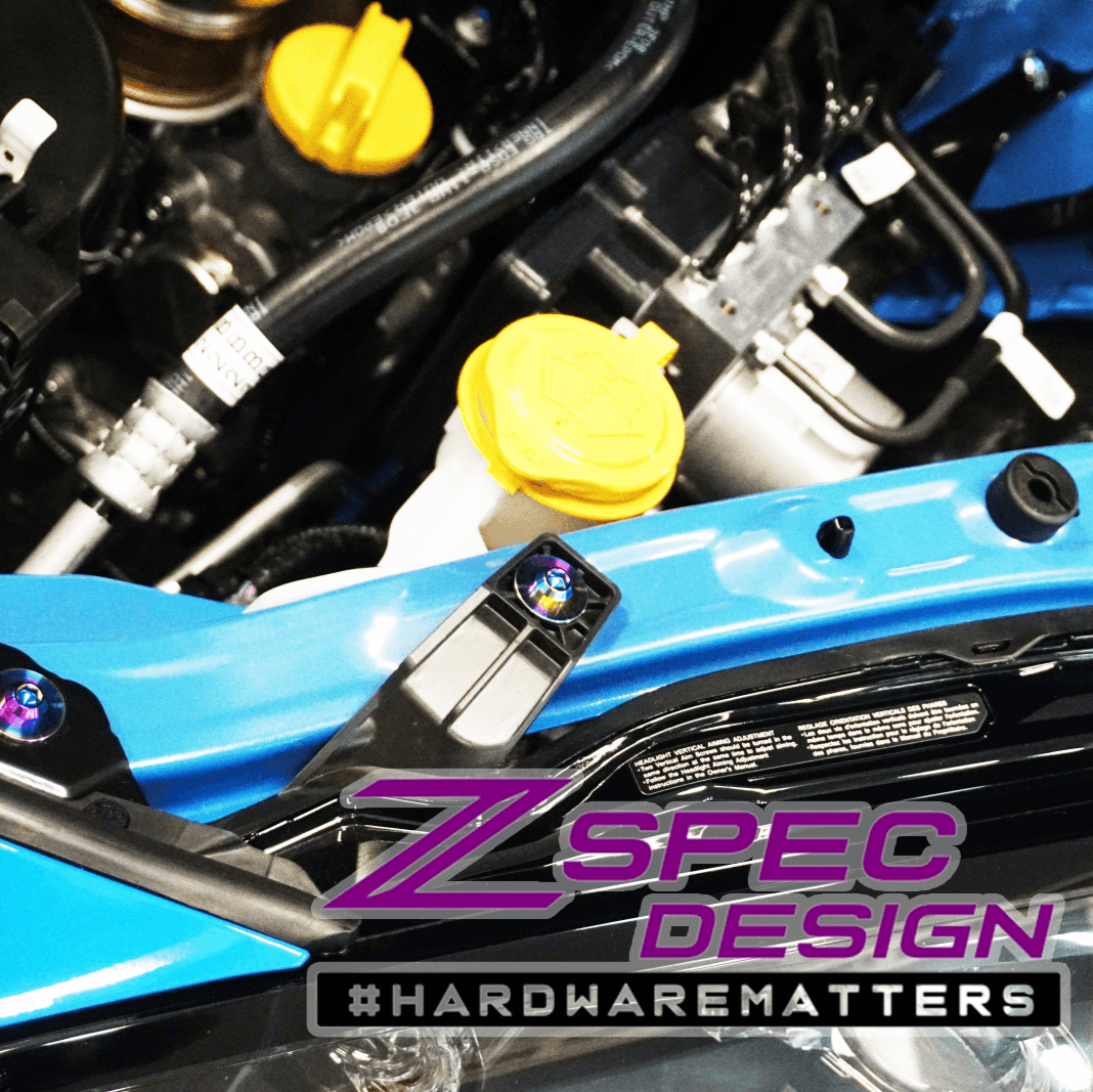 ZSPEC Stage-2 Dress Up Bolts® Fastener Kit for '22+ Toyota GR86 & Subaru BRZ, Titanium - Howling Moto