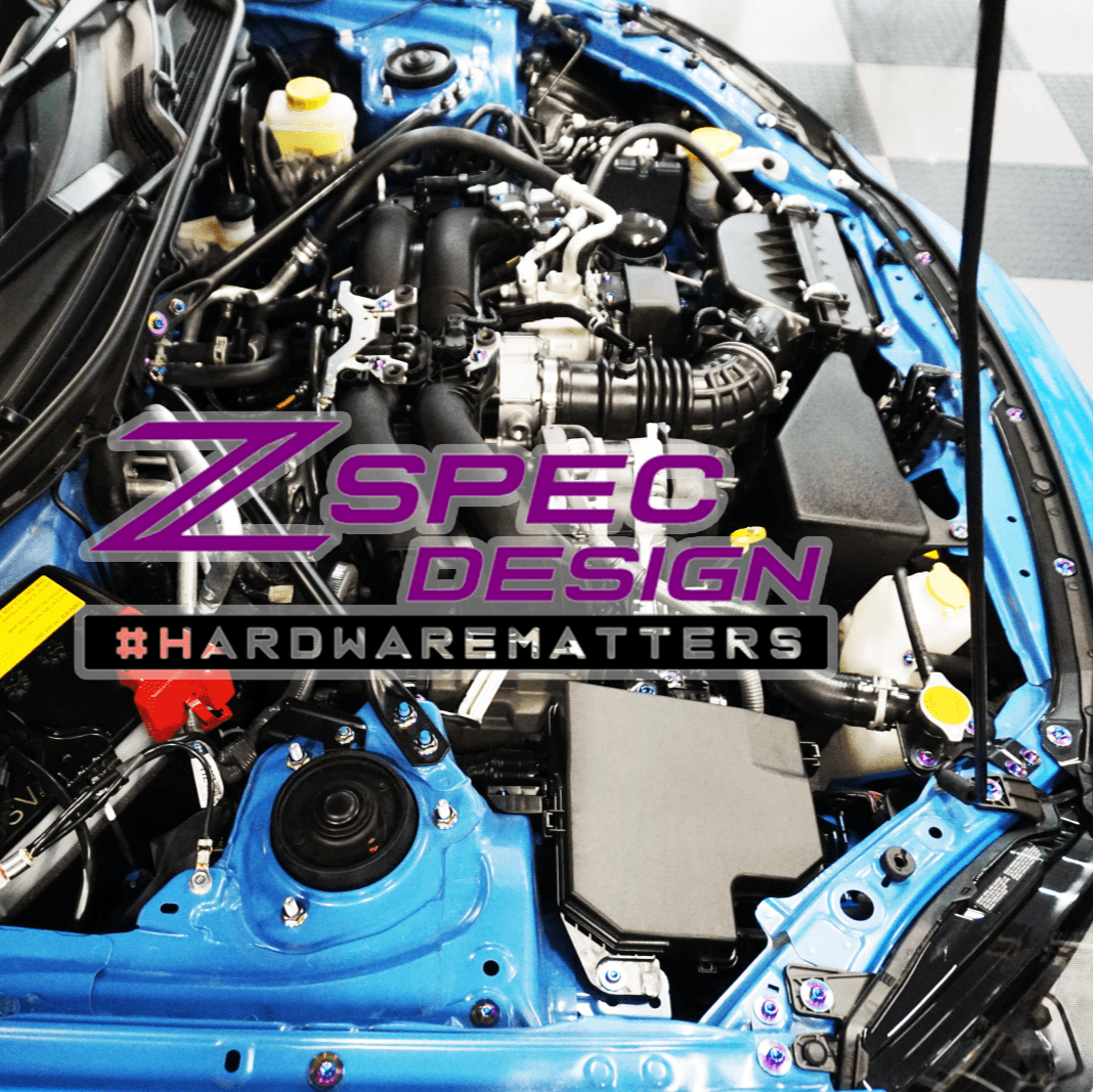 ZSPEC Stage-3 Dress Up Bolts® Fastener Kit for '22+ Toyota GR86 & Subaru BRZ, Titanium - Howling Moto