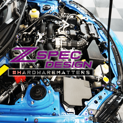 ZSPEC Stage-2 Dress Up Bolts® Fastener Kit for '22+ Toyota GR86 & Subaru BRZ, Titanium - Howling Moto