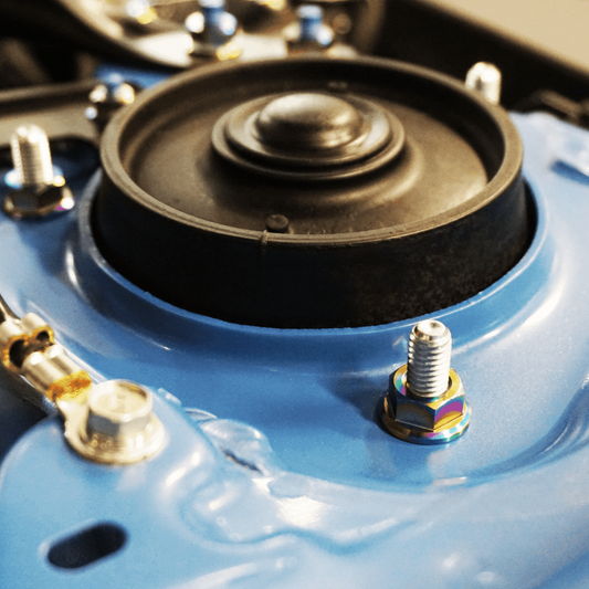 ZSPEC Front Shock Tower Nuts for FR-S/BRZ/Toy. 86/WRX/Outback/Impreza/STI, Titanium - Howling Moto