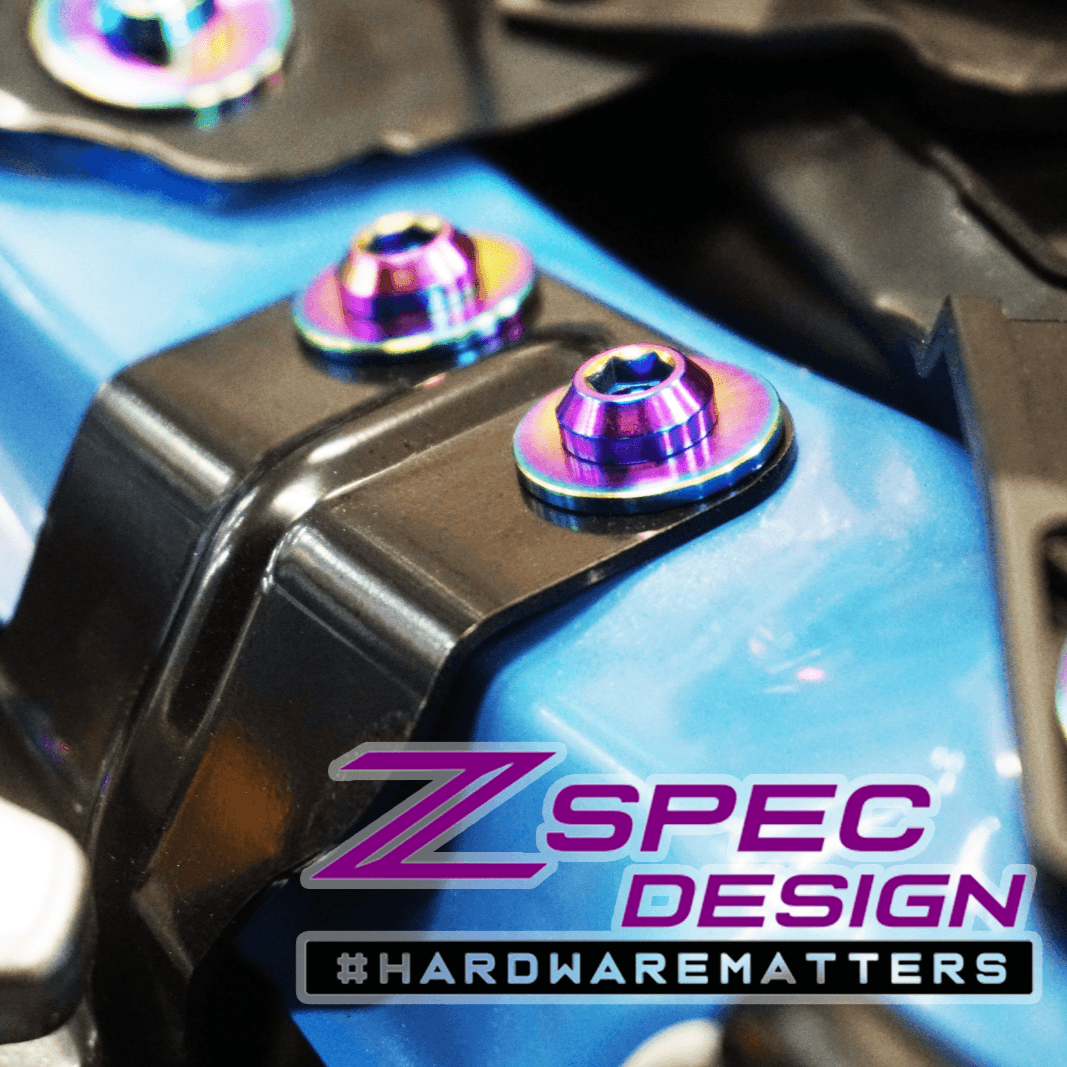 ZSPEC M10-1.25x25mm Dress Up Bolts® Fastener, Titanium GR5, Angled Head, Per Each - Howling Moto