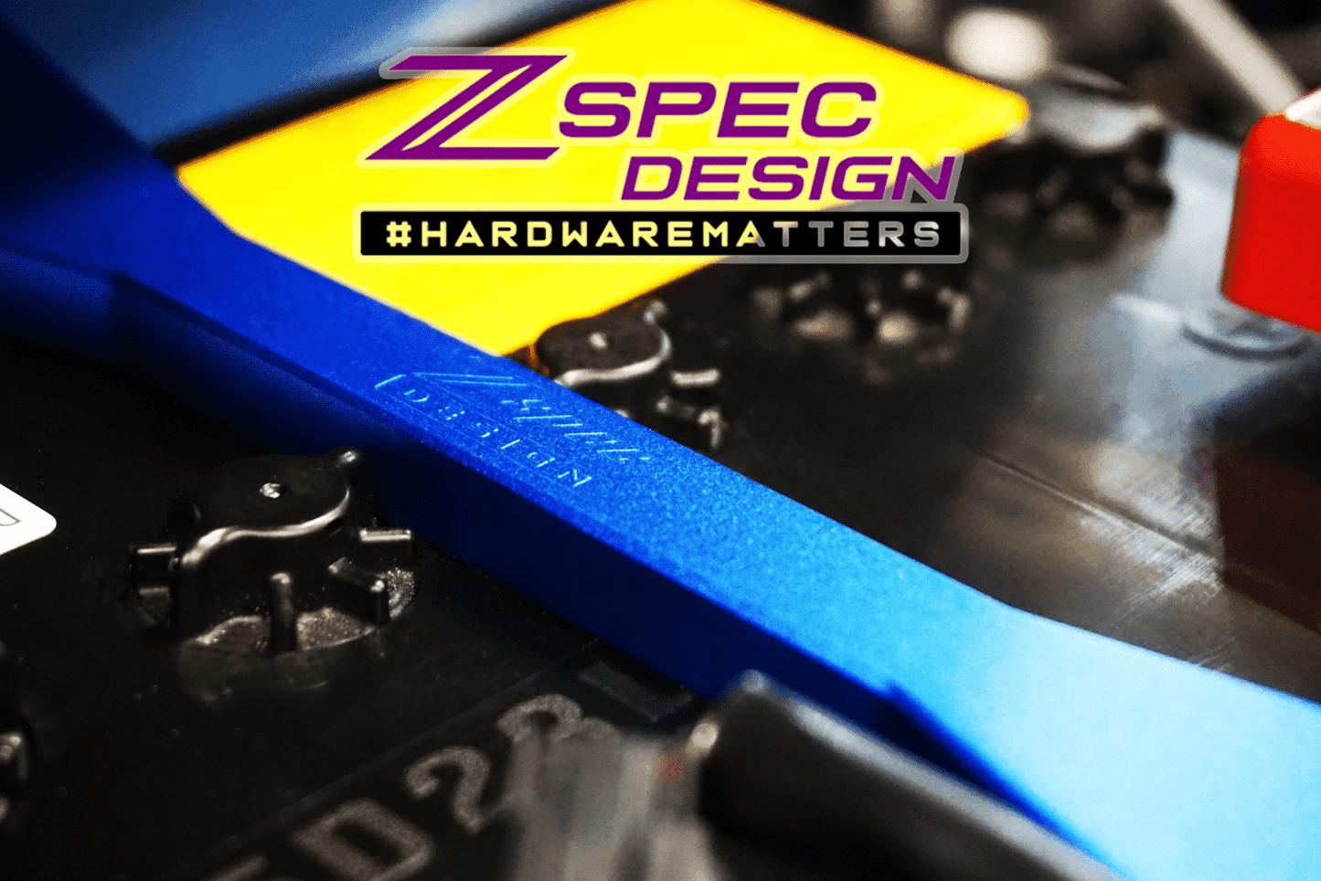 ZSPEC Battery Hold Down/Bracket, Billet Aluminum & Anodized, for use with factory rods - Howling Moto