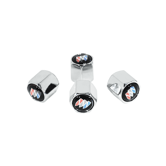 Chrome Valve Stem Tire Caps, Style: Buick - Howling Moto